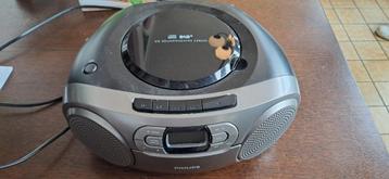 draagbare Philips radio cd speler cassetteband speler beschikbaar voor biedingen