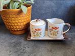 SALE vintage Wild flower servies items jaren 70, Verzenden, Zo goed als nieuw, Overige stijlen, Overige typen