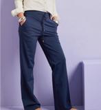 Travelstof wijde broek maat S, Ophalen of Verzenden, Nieuw, Maat 36 (S), Blauw