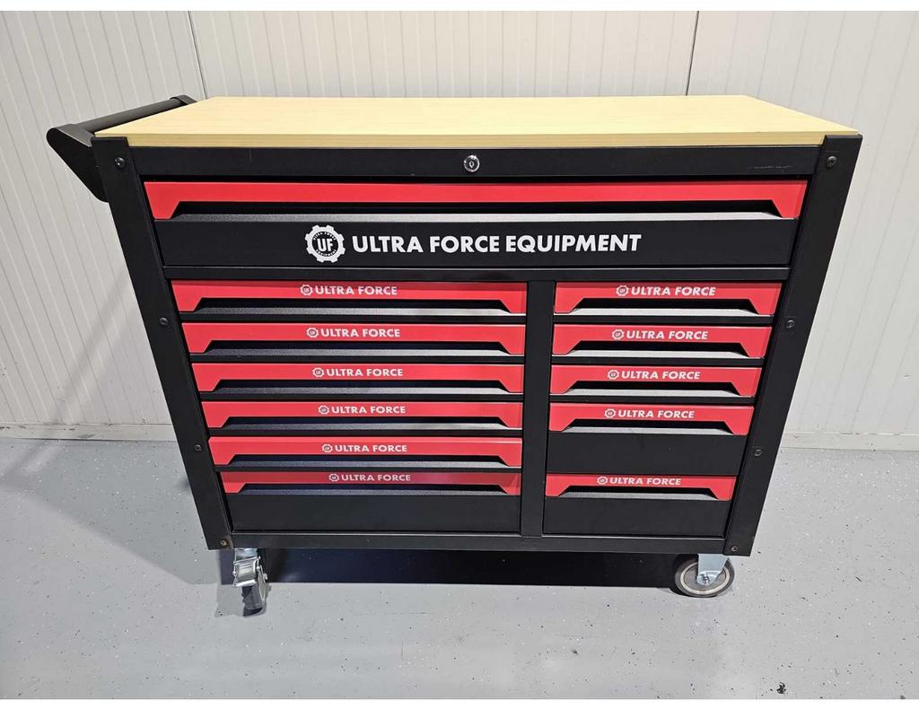 Gereedschapswagen Ultra Force Equipment - Gevuld, Doe-het-zelf en Verbouw, Gereedschapskisten, Nieuw, Gevuld, Ophalen