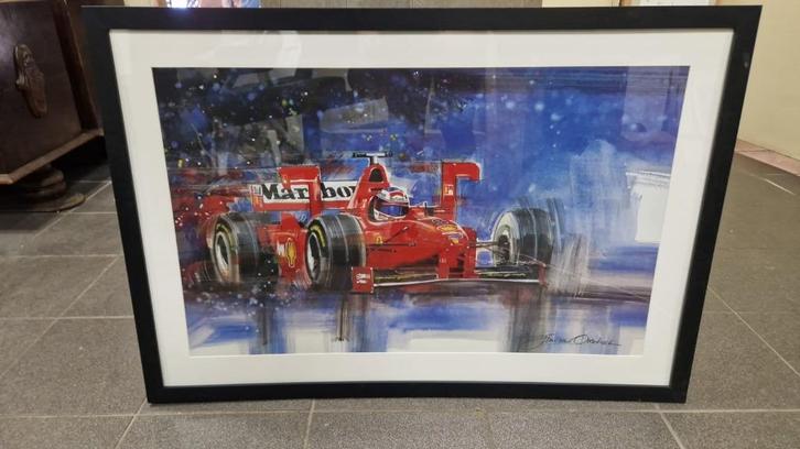 jim van overbeek formule 1, Huis en Inrichting, Woonaccessoires | Schilderijen, Tekeningen en Foto's, Zo goed als nieuw, Print