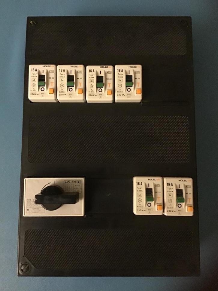 Groepenkast HOLEC 6 groepen, Doe-het-zelf en Verbouw, Elektra en Kabels, Gebruikt, Overige typen, Ophalen of Verzenden