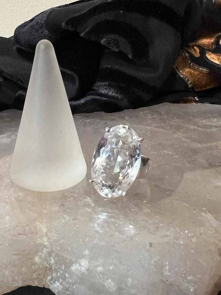 Bergkristal azeztuliet XL hoge trilling beschermt eyecatcher, Sieraden, Tassen en Uiterlijk, Ringen, Nieuw, Dame of Heer, 17 tot 18