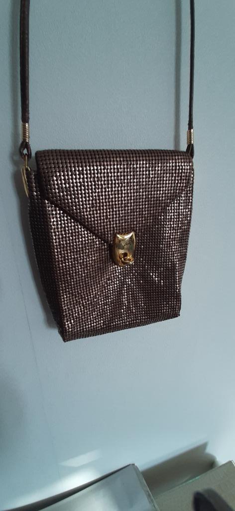 Metallic bronskleurige crossbody van Oroton, Sieraden, Tassen en Uiterlijk, Tassen | Schoudertassen, Gebruikt, Overige merken