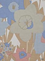 14075 Flowerpower behang grote bloemen blauw roze zand swiet, Verzenden, Roze