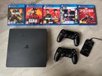 PS4 slim 1tb, Spelcomputers en Games, Spelcomputers | Sony PlayStation 4, Ophalen, Met 2 controllers, 1 TB, Slim