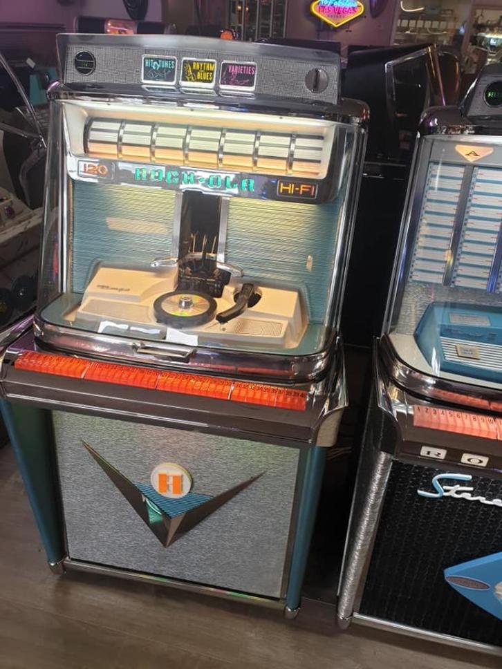 rock ola tempo1 3 jaar garantie, Verzamelen, Automaten | Jukeboxen, Zo goed als nieuw, Rock Ola, Met singles, Ophalen