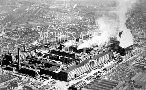 Dodge Main plant 1930s automobile factory aerial photo press, Verzamelen, Automerken, Motoren en Formule 1, Nieuw, Auto's, Verzenden
