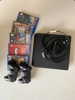 PlayStation 4 (500GB) + 2 controllers + 5 games, Spelcomputers en Games, Ophalen of Verzenden, Gebruikt