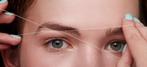Wenkbrauwen en threading, Ophalen