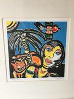 2 originele zeefdrukken van Fabian, Ophalen