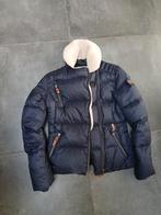 Moscow Donkerblauwe Jas - Bontkraag - Maat S - Nieuwstaat, Blauw, Nieuw, Ophalen of Verzenden, Moscow