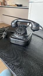 Heemaf bakelieten draaischijf telefoon vintage, Ophalen, Gebruikt, Met draaischijf
