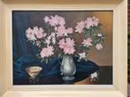 N maas gesigneerd roze bloemen schilderijen, Ophalen of Verzenden