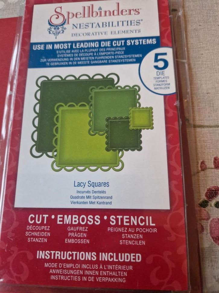 Spellbinders, Cuttlebug snijmallen - Nieuw in verpakking, Hobby en Vrije tijd, Scrapbooking, Nieuw, Frame of Mal, Cuttlebug, Ophalen of Verzenden