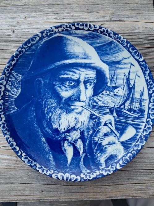 Delftsblauw wandbord boch diametet 25 cm, Antiek en Kunst, Antiek | Wandborden en Tegels, Ophalen of Verzenden