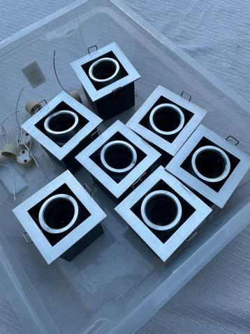 Rvs inbouwspots met GU10 fitting beschikbaar voor biedingen