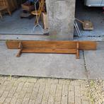Brocante oude eiken grote lange regaal keukenschap kapstok, Ophalen