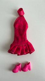 Barbie jurkje met schoenen, Ophalen of Verzenden, Zo goed als nieuw, Kleertjes