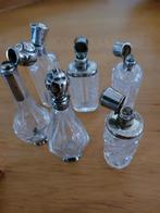 Zilvergemerkte parfum flesjes, Antiek en Kunst, Antiek | Glas en Kristal, Ophalen of Verzenden