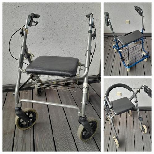 3 rollators in verschillende uitvoering, Diversen, Rollators, Gebruikt, Opvouwbaar, Ophalen