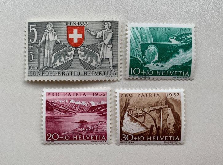 1953 Michel 580-583 Postfris, Postzegels en Munten, Postzegels | Europa | Zwitserland, Postfris, Ophalen of Verzenden