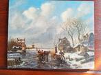 Schilderijtje  winterlandschap op paneel A. Schelfhout, Antiek en Kunst, Kunst | Schilderijen | Klassiek, Ophalen