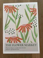 Poster Flower Market, Foto of Poster, Minder dan 50 cm, Ophalen of Verzenden, Zo goed als nieuw