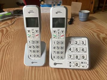 Telefoonset met grote toetsen (draadloos) beschikbaar voor biedingen
