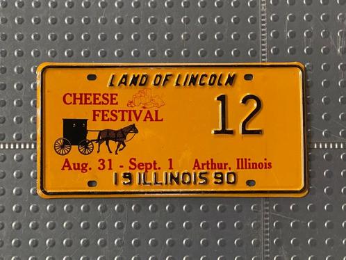 Kentekenplaat - USA / Illinois - 1990, Verzamelen, Automerken, Motoren en Formule 1, Zo goed als nieuw, Auto's, Ophalen of Verzenden