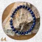 🦋MJB Armband nr: 64 Lapis Lazuli halfedelsteen 19 cm, Overige materialen, Blauw, Nieuw, Ophalen of Verzenden