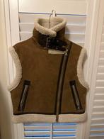 Faux Leather Fleece Vest - Maat S, Ophalen of Verzenden, Zo goed als nieuw, Maat 36 (S), Bruin
