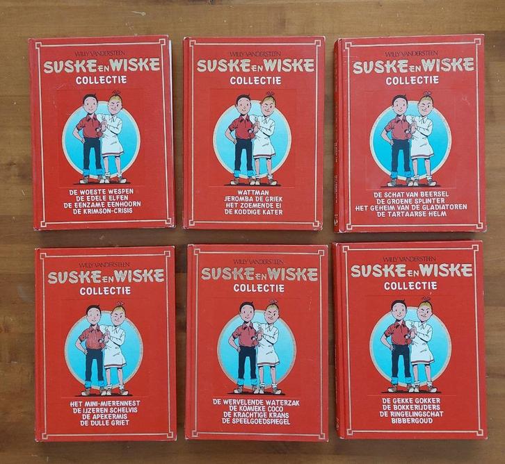 Collectie Suske en Wiske.  6 boeken, circa 24 verhalen, Boeken, Stripboeken, Gelezen, Meerdere stripboeken, Ophalen of Verzenden