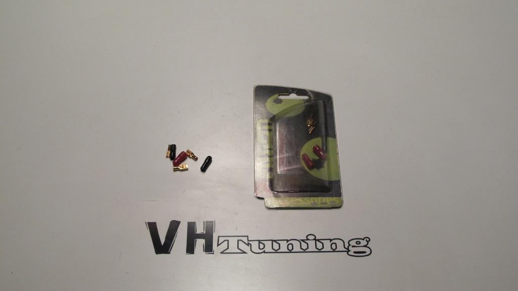 Fusion vergulde speaker kabelschoentjes 4 stuks, Ophalen of Verzenden, Nieuw