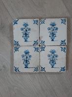 4 antieke tegels, Ophalen of Verzenden