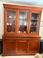 Buffet/vitrinekast van kersenhout, Huis en Inrichting, Kasten | Vitrinekasten, Ophalen, 200 cm of meer, 150 tot 200 cm, Zo goed als nieuw