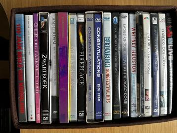 DVD verzameling muziek, docu en films beschikbaar voor biedingen