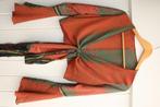 NIEUWE! Superleuke rood/oranje groene bolero One Size, Ophalen of Verzenden, Nieuw, Rood, Korte mouw