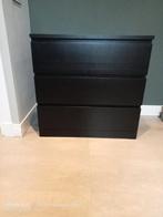 Ikea MALM Ladekast Zwartbruin, Huis en Inrichting, Kasten | Dressoirs, Ophalen, Overige materialen, Gebruikt, 50 tot 100 cm