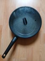 Koekenpan met glazen deksel van BK., Huis en Inrichting, Keuken | Potten en Pannen, Ophalen, Gebruikt, Rvs, Koekenpan of Braadpan