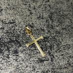 14 k gouden kruis hanger, Nieuw, Ophalen of Verzenden, Kruis of Symbool, Goud