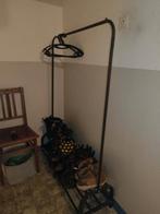 Zwarte kledingrekken met 2 planken 111x34x149, Kleding | Dames, Kledingrekken, Ophalen, Gebruikt