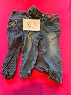 2 jeans maat 80, Kinderen en Baby's, Babykleding | Maat 80, Meisje, Ophalen of Verzenden, Zo goed als nieuw, Broekje