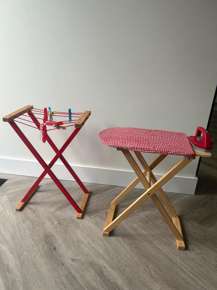 Houten Speelgoed Strijkplank & Droogrekje Set sinterklaastip, Kinderen en Baby's, Speelgoed | Overig, Gebruikt, Jongen of Meisje