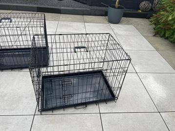Hondenbench met onderbak opvouwbaar met handvat - 76x47x55cm beschikbaar voor biedingen