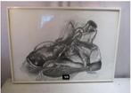 Leuke Tekening 'Oude Schoenen' - GC, Ophalen of Verzenden