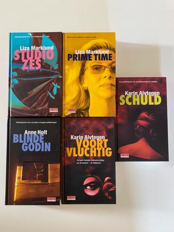 5 Scandinavische thrillers van Holt, Marklund en Alvtegen beschikbaar voor biedingen