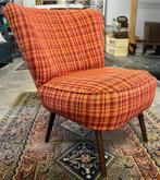 Vintage cocktailstoel, fauteuil jaren '60, Huis en Inrichting, Fauteuils, Ophalen, Hout, Gebruikt, Minder dan 75 cm