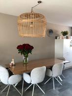 Mooi grote hanglamp 95 cm, Huis en Inrichting, Lampen | Hanglampen, Ophalen, Overige materialen, Riet, Zo goed als nieuw