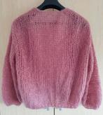 Handgebreid knitted mohair Bernadette vest M/L 38 40 42 Roze, Maat 38/40 (M), Verzenden, Zo goed als nieuw, Mohair